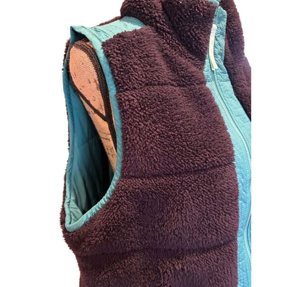 Talbots Women's XL Reversible Quilted Vest Navy/Green Casual Sleeveless - Picture 3 of 10